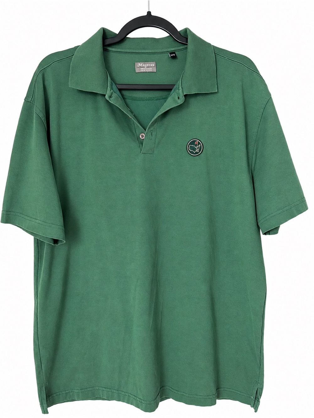 Vintage 90s Masters Tournament Golf Polo Shirt Korea Green Augusta National M